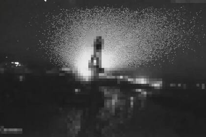 Ataque por la noche en Ucrania