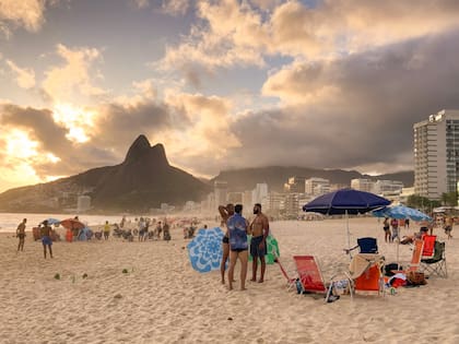 Atardecer en Ipanema.