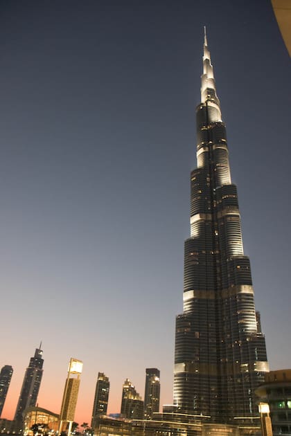 Atardecer en el Burj Khalifa.