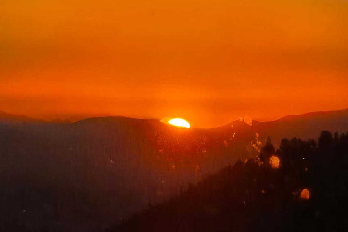 Atardecer en la cordillera