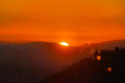 Atardecer en la cordillera
