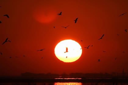 Atardecer en la laguna, espectáculo imperdible