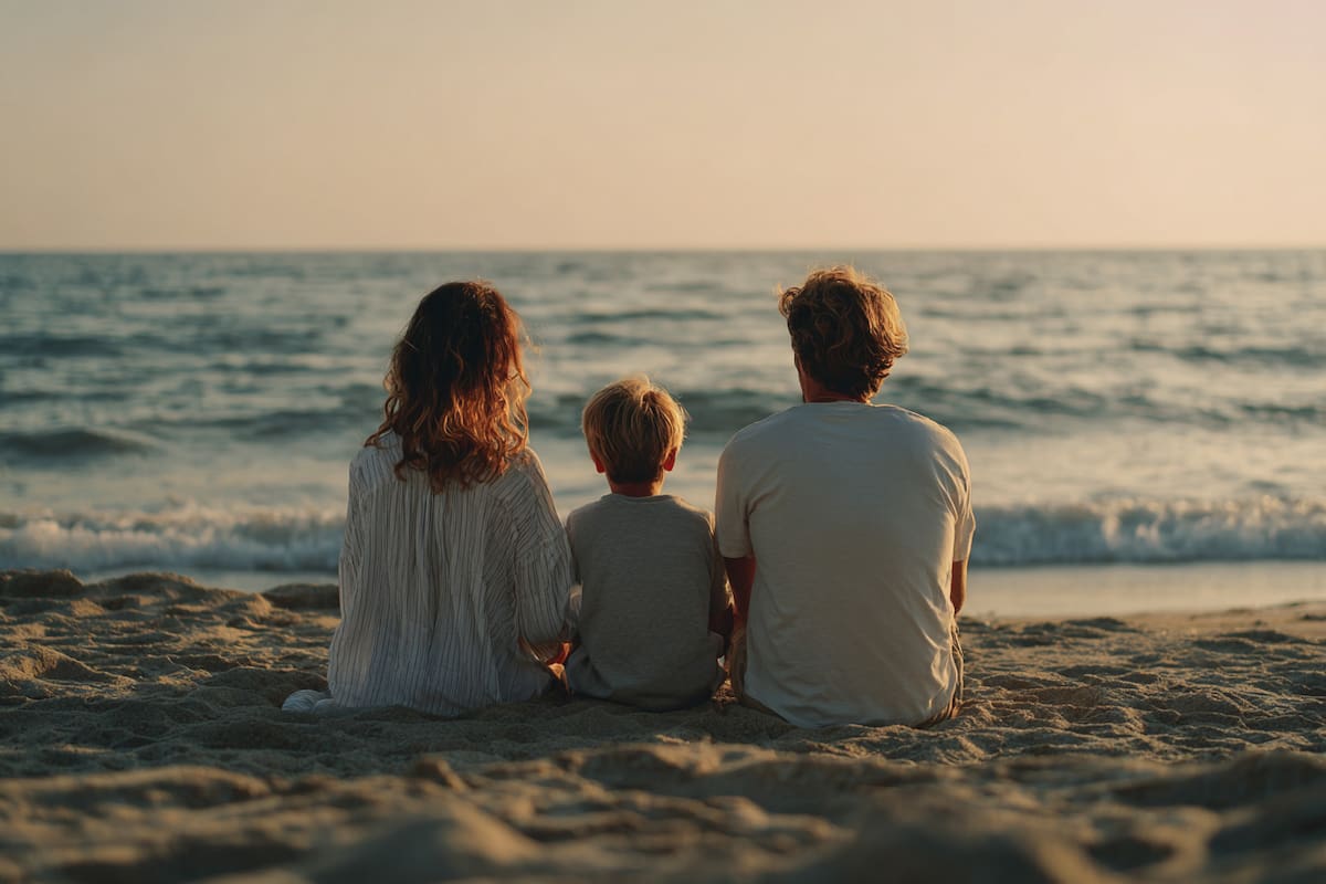 Atardecer en la playa, una postal clásica de las vacaciones de verano