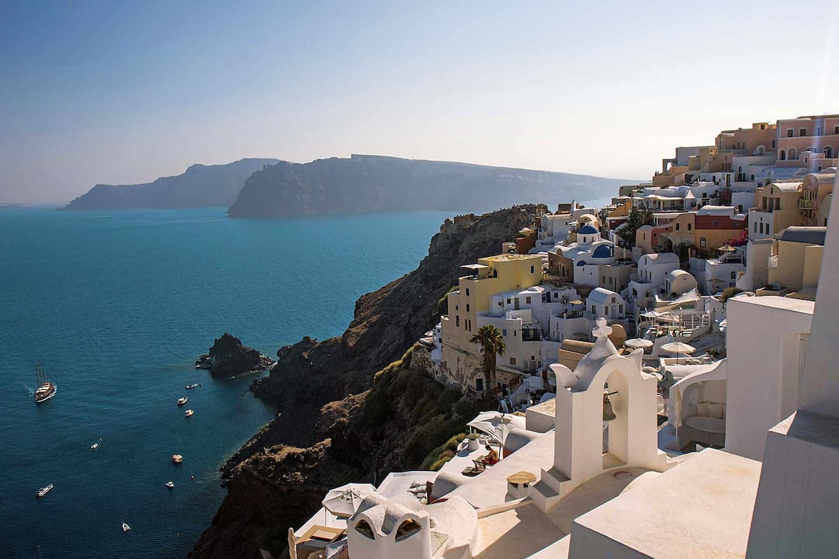 Atardecer en Oia, Santorini, uno de los más espectaculares del mundo.