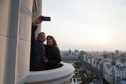 Atardecer porteño desde la cúpula del Palacio Barolo