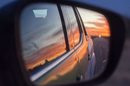Atardecer sobre la RP 1.