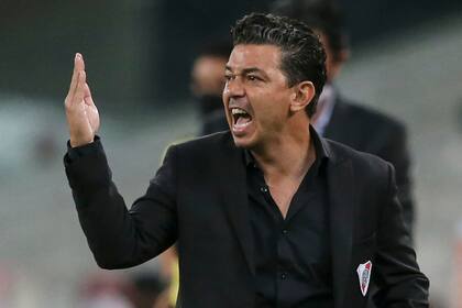Enérgico, Gallardo vive los partidos con demasiada tensión