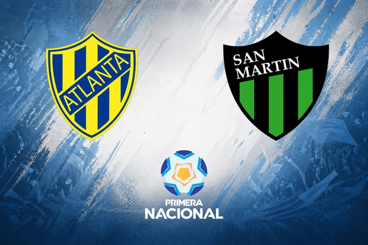 Atlanta y San Martín San Juan disputaron uno de los encuentros de la jornada del fútbol argentino