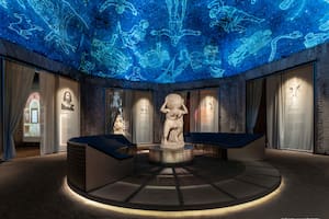"Atlante Farnese", copia romana del original griego. Napoli, Museo Archeologico Nazionale.
Sala Ottagona della Domus Aurea