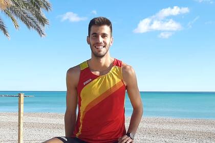 El atleta español Marc Tur, en un momento de relajación