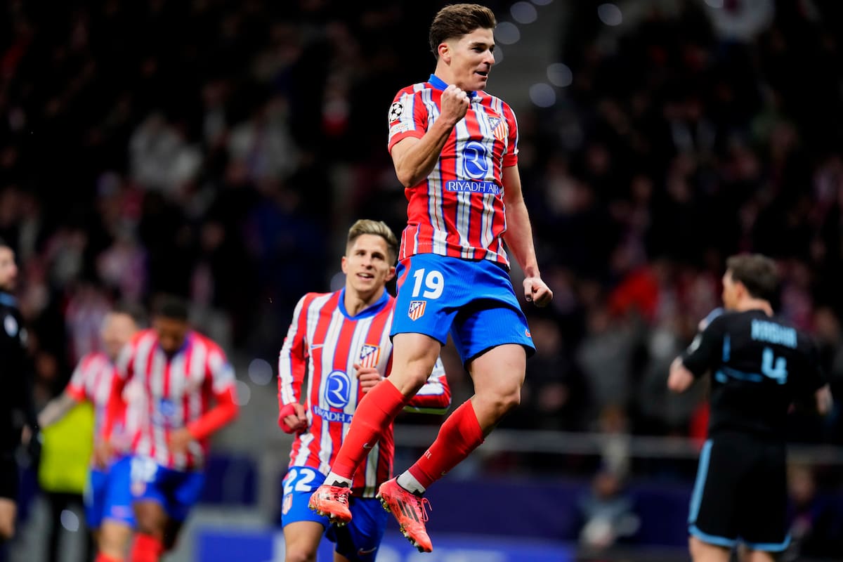 Atlético Madrid necesita ganar para meterse en puestos de clasificación a octavos de final: Julián Álvarez iría de arranque