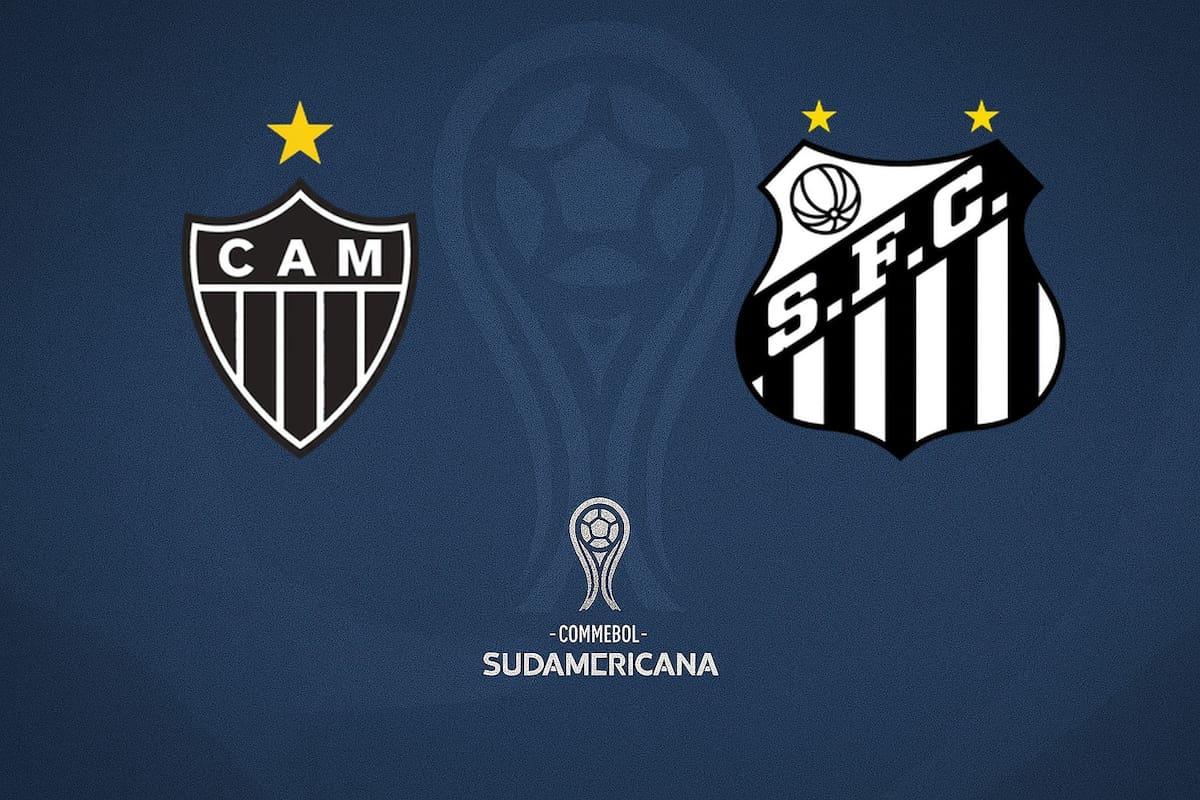 Atlético Mineiro y Santos disputaron uno de los encuentros de la jornada internacional sudamericana