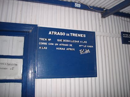 Atraso de trenes en estación Maquinchao