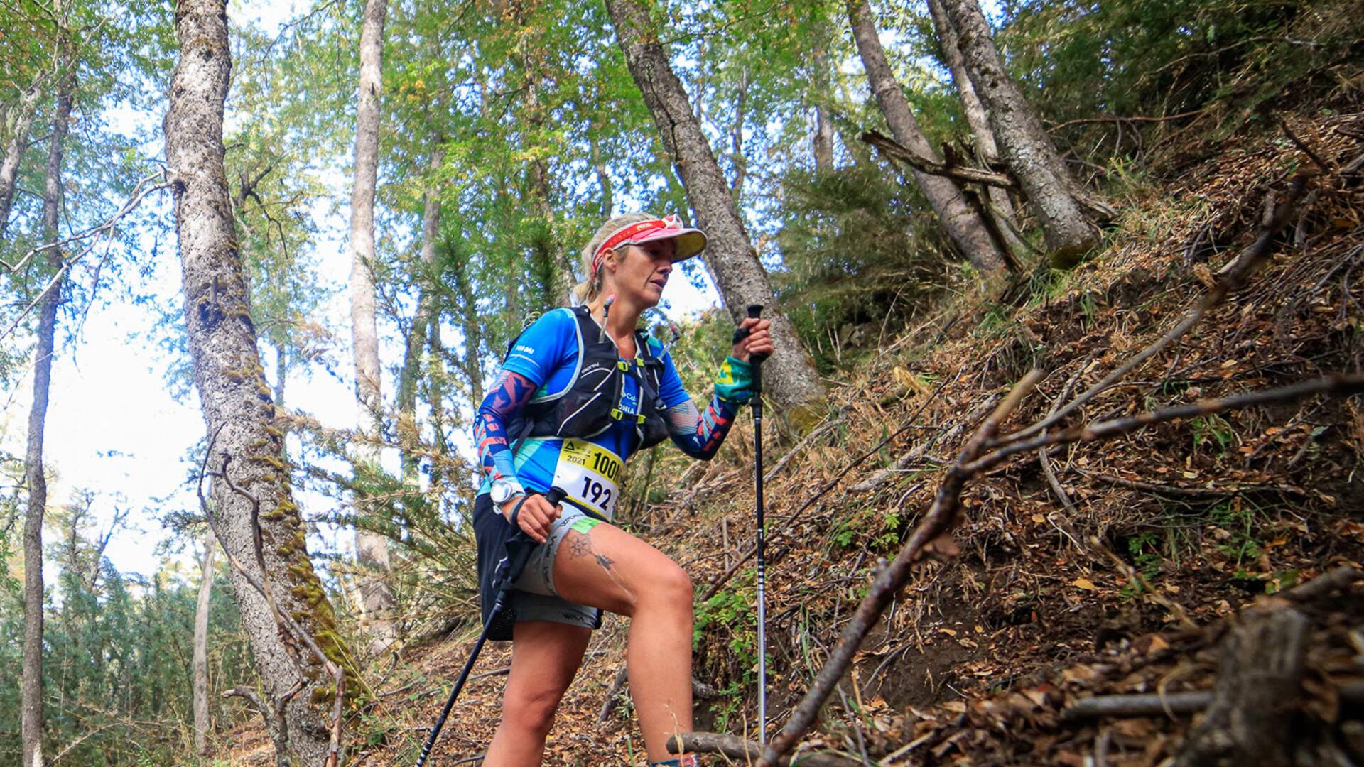 Atravesar 160k por bosques, acantilados y lagunas, el desafío que se propuso Victoria Allen.