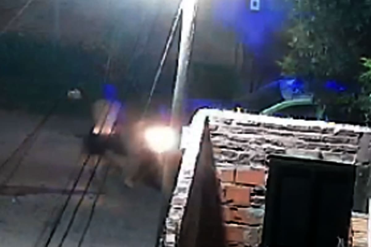 Atropellaron cuatro veces con un patrullero a un hombre que tenía un brote psicótico