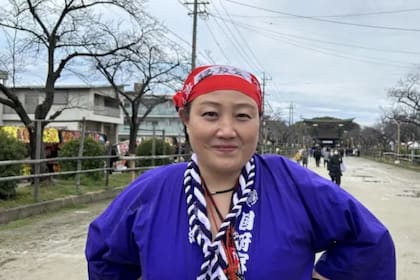 Atsuko Tamakoshi es una de las mujeres que se unieron al festival por primera vez.