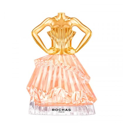 Audace, de Rochas, es una fragancia ambarina, floral y gourmand que inicia con un estallido afrutado de baya rosa, mientras que en su corazón se revela un ramillete floral