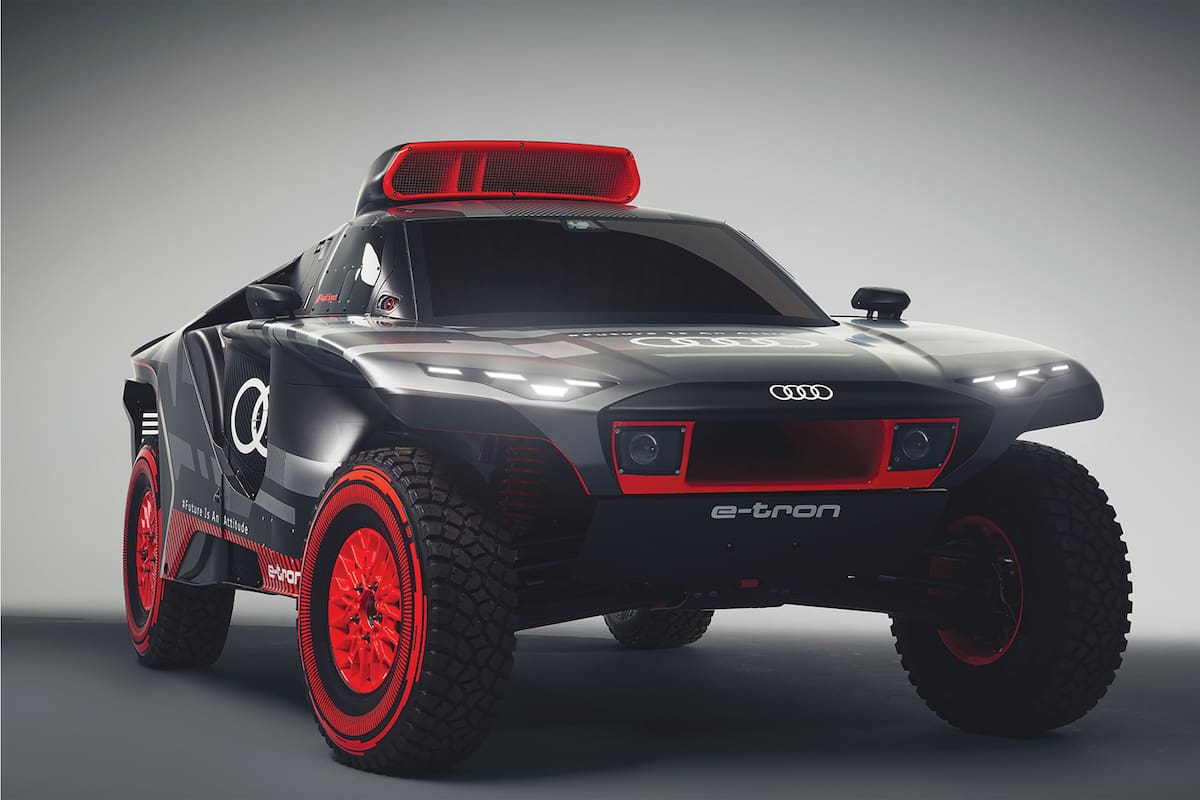 Audi correrá el Rally Dakar 2022 con este RS Q e-tron en manos de Stéphane Peterhansel, Carlos Sainz y Mattias Ekström