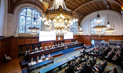 Audiencia sobre las consecuencias jurídicas de las políticas de Israel en los territorios palestinos ante la Corte Internacional de Justicia (CIJ).