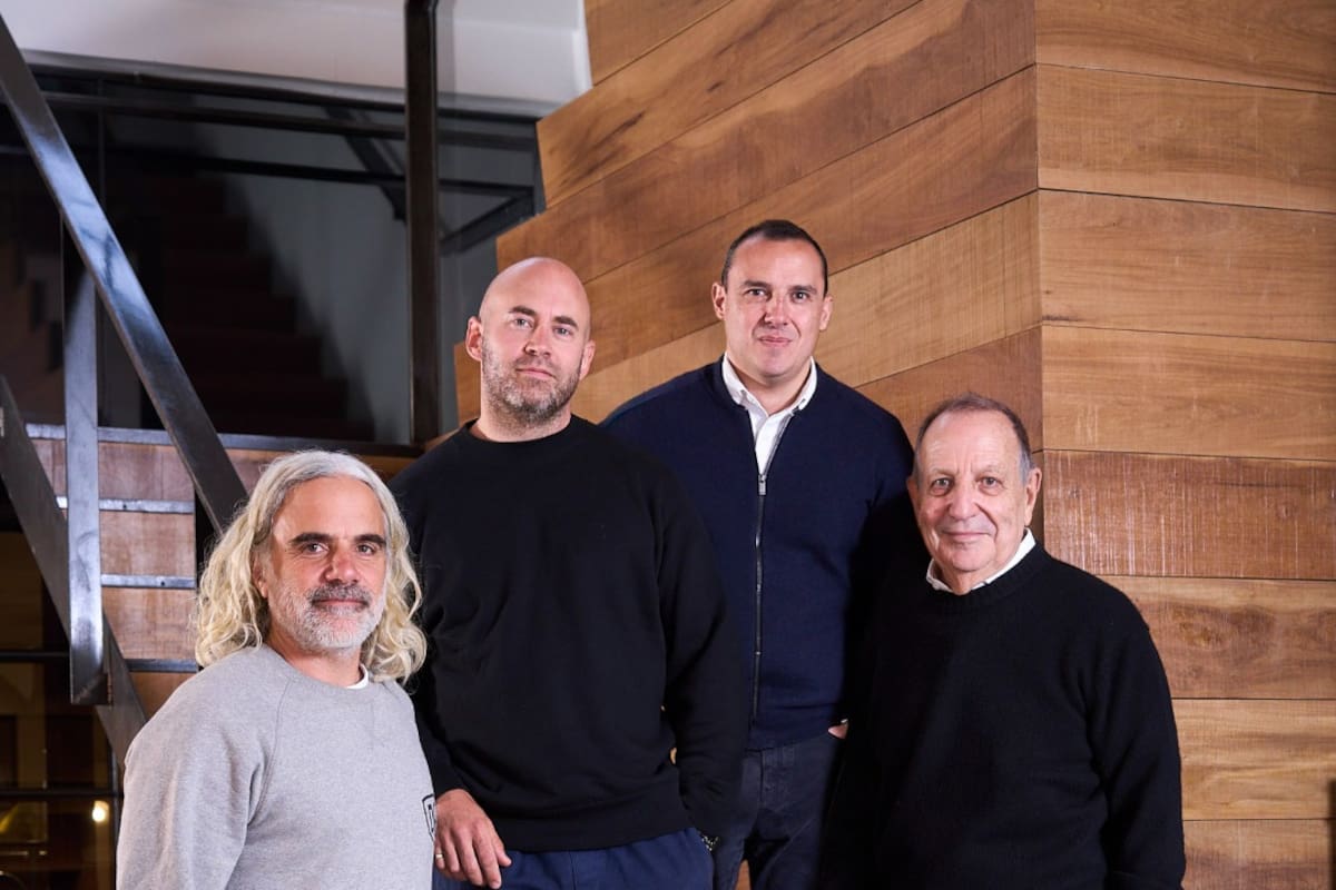 Augusto Chuber Sola (CCO), James Fox CEO The Juju Londres, Pablo Sánchez Liste (CEO Untold) y Darío Straschnoy, fundador y Executive Chairman