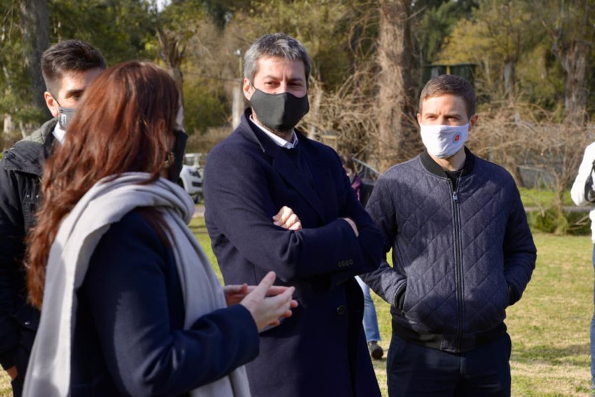 Augusto Costa, ministro de Producción Ciencia e Innovación Tecnológica de Provincia junto a Matías Lammens ministro de Turismo y Deporte de Nacion