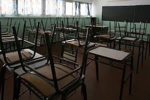 Aulas vacías por el paro docente