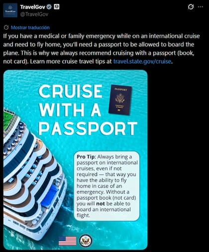 Aunque no siempre sea un requisito obligatorio para navegar, contar con este documento es la única forma de garantizar que una persona pueda abordar un avión en caso de una urgencia médica o familiar
