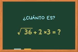¿Cuánto es √36 + 2 ×3? El cálculo matemático viral que el 85% de las personas no sabe responder correctamente
