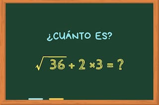 ¿Cuánto es √36 + 2 ×3? El cálculo matemático viral que el 85% de las personas no sabe responder correctamente