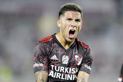 Aunque se trate de un amistoso, Enzo Fernández festeja con ganas su gol