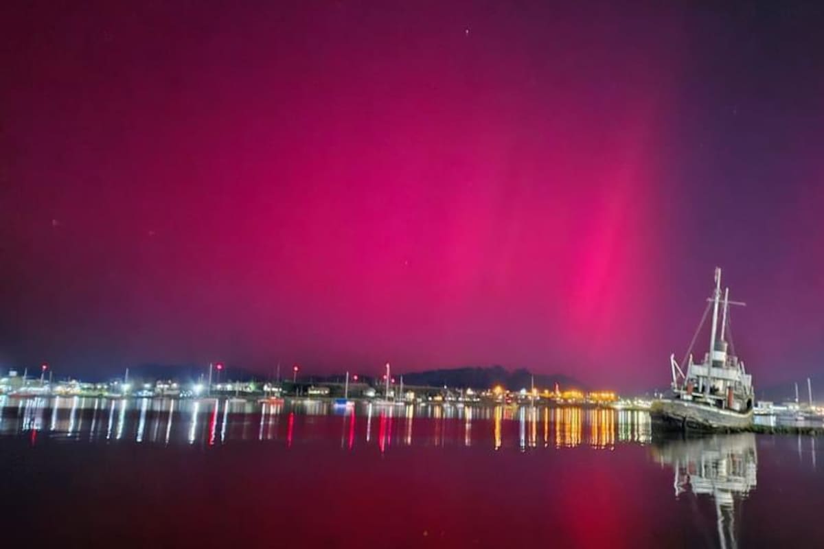 Aurora austral en Ushuaia