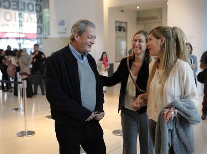 Auster con Soledad Costantini, en Malba, durante una de sus visitas a la Argentina