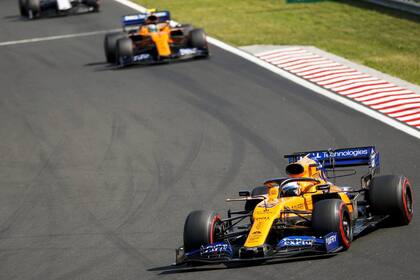 Sainz perseguido por Norris, los fórmula por la que apostó McLaren para resurgir