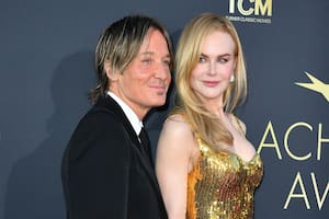 Australian musician Keith Urban (L) and Australian actress Nicole Kidman attend the 49th AFI Life Achievement Award honoring Nicole Kidman at the Dolby Theatre in Hollywood, California, on April 27, 2024. (Photo by VALERIE MACON / AFP)