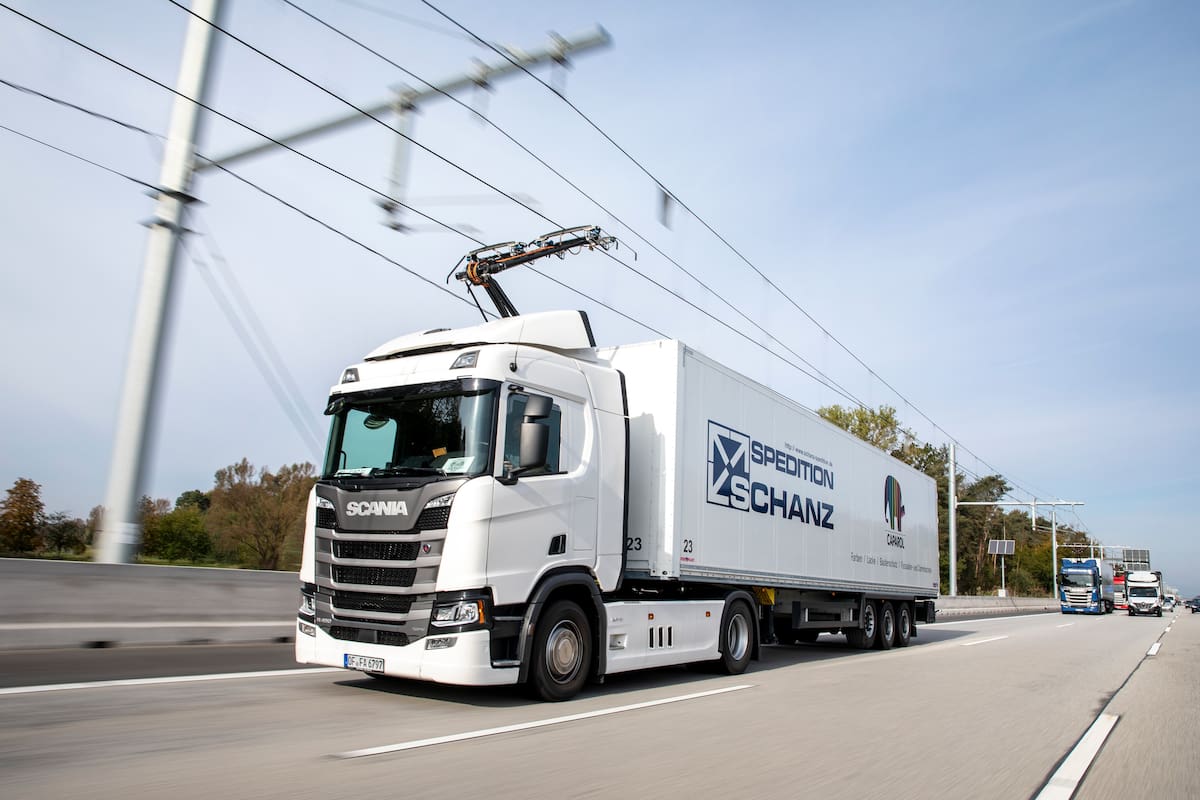 Autopista electrificada en Alemania