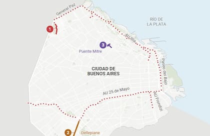 Autopistas cortadas por la carrera de ciclismo
