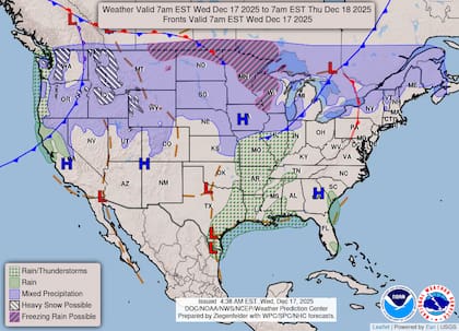 Autoridades emitieron alertas de tormenta invernal para Minnesota y Dakota del Norte ante la posibilidad de ventiscas