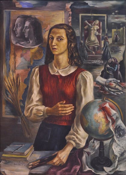 Autorretrato (1941), obra del Museo de Bellas Artes Emilio Pettoruti incluida en la muestra del CCK