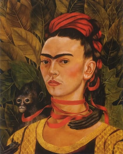 "Autorretrato con mono" (1940), de Frida Kahlo
