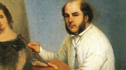 Autorretrato del pintor Prilidiano Pueyrredon, el antepasado de Patricia Bullrich que da nombre al puente que une la Ciudad de Buenos Aires con Avellaneda