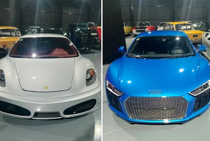 Autos de lujo y de colección que estaban en la quinta de Villa Rosa investigada por la Justicia