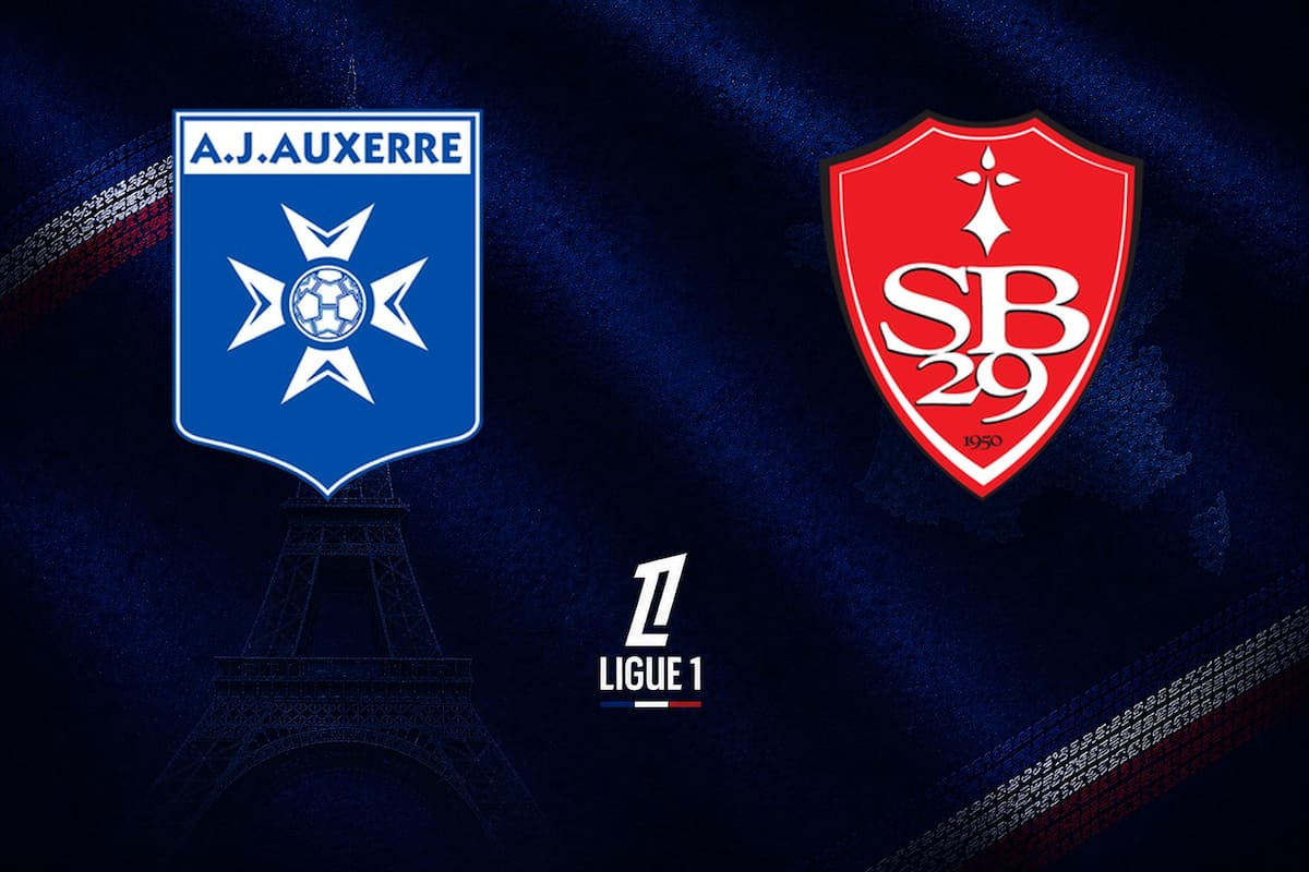 Auxerre y Brest disputaron uno de los encuentros de la jornada del fútbol francés