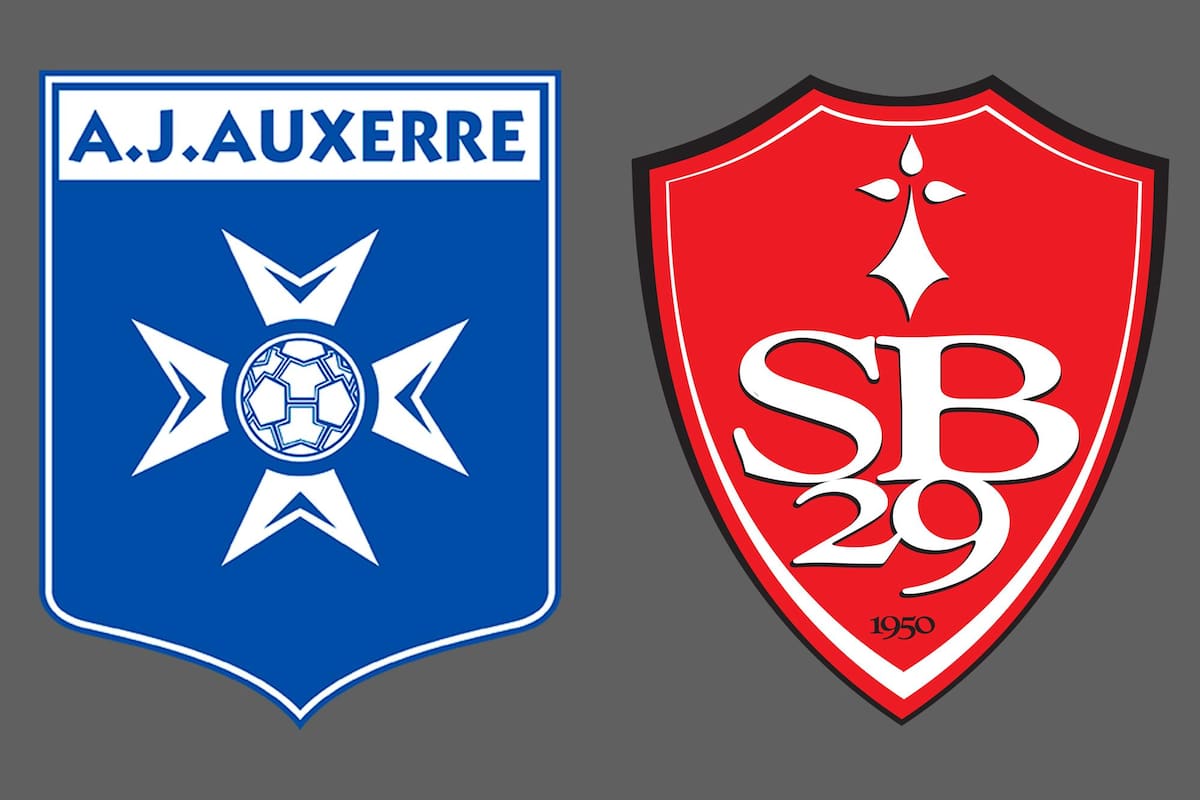 Auxerre y Brest disputaron uno de los encuentros de la jornada del fútbol francés