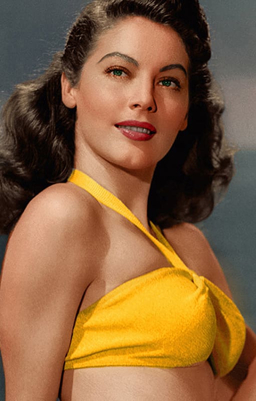 Ava Gardner fue de las primeras estrellas en atreverse a vestir la entonces polémica bikini