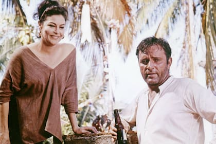 Ava Gardner y Richard Burton en el clásico de John Huston, La noche de la iguana