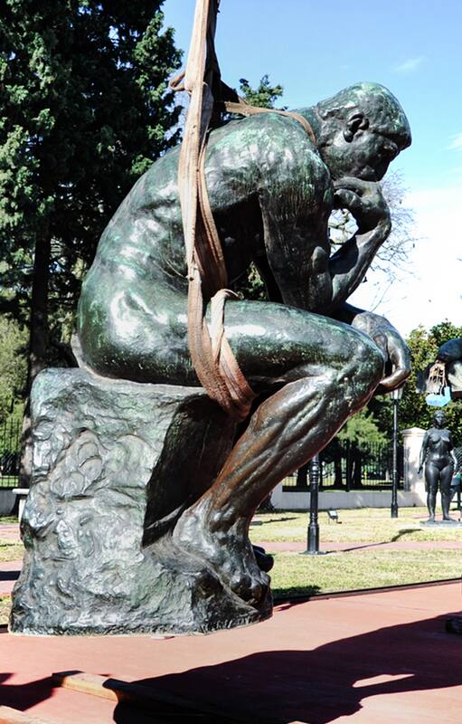 Avanza la restauración de "El Pensador" para devolverlo a su lugar frente al Congreso