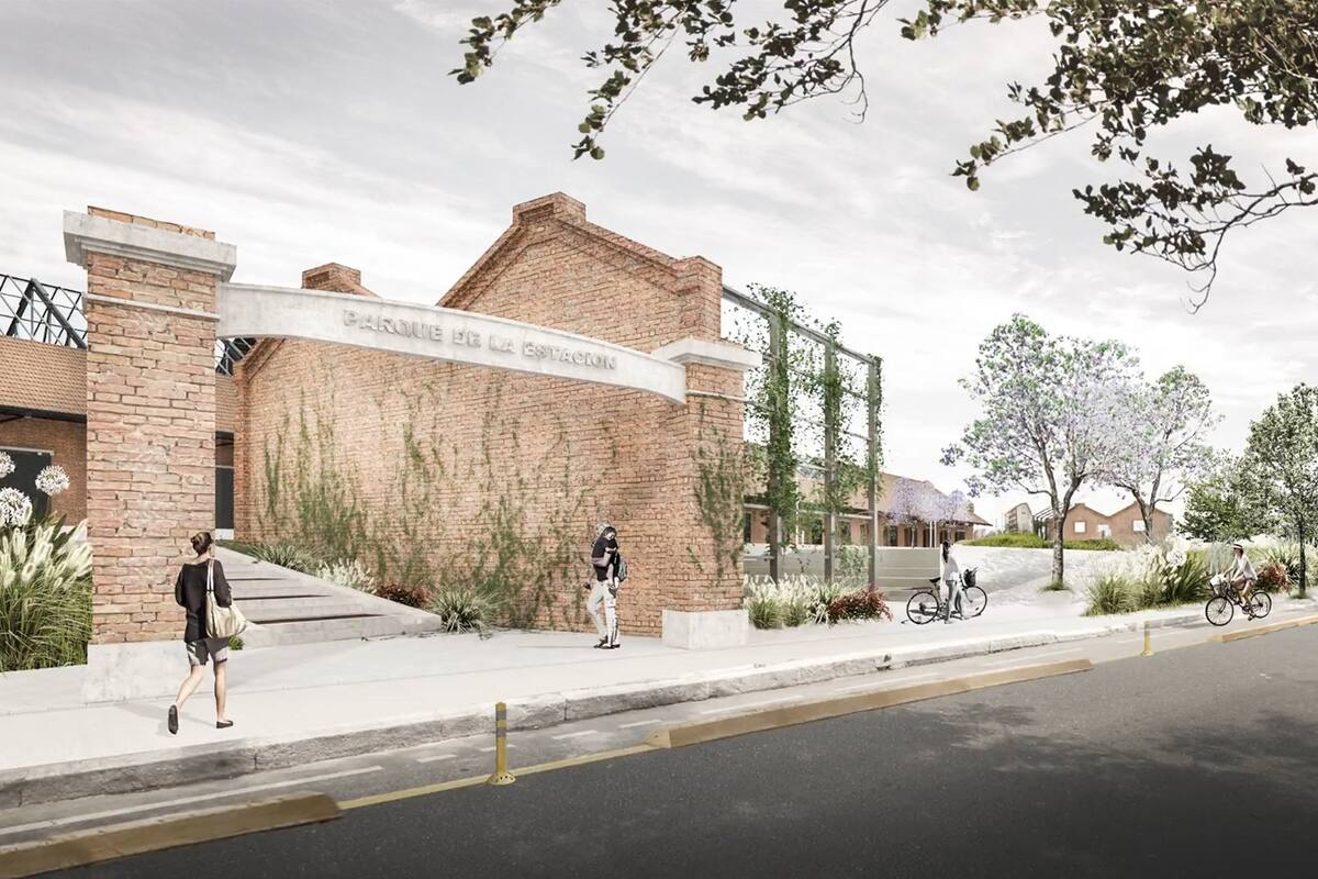 Avanzan las obras del Parque de la Estación, un plan que sumará 30.000 m2 de verde en Once