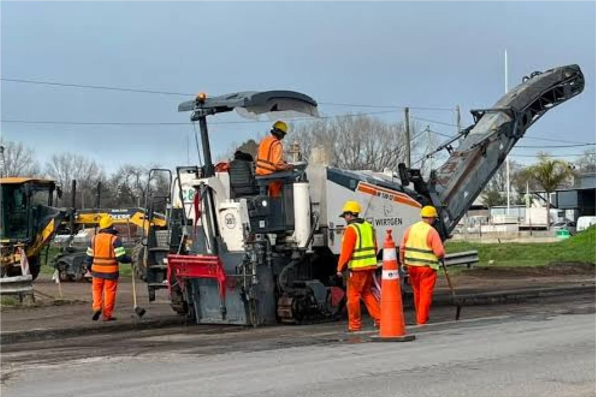 Avanzaron las obras en la ruta 5