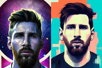 Avatares de Leo Messi creados a partir de fotos suyas