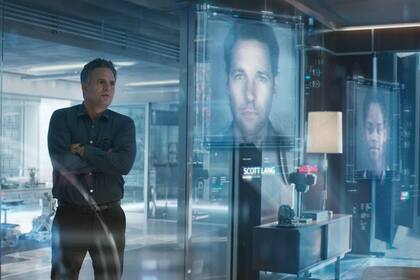 Bruce Banner (Mark Ruffalo) recuerda a los caídos, como Scott Lang (Paul Rudd)